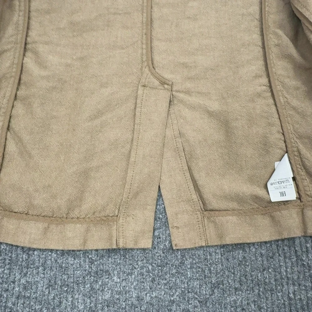 Gap Blazer Mens M Tan Linen Cotton Two Button Casual Business Summer Sport Coat